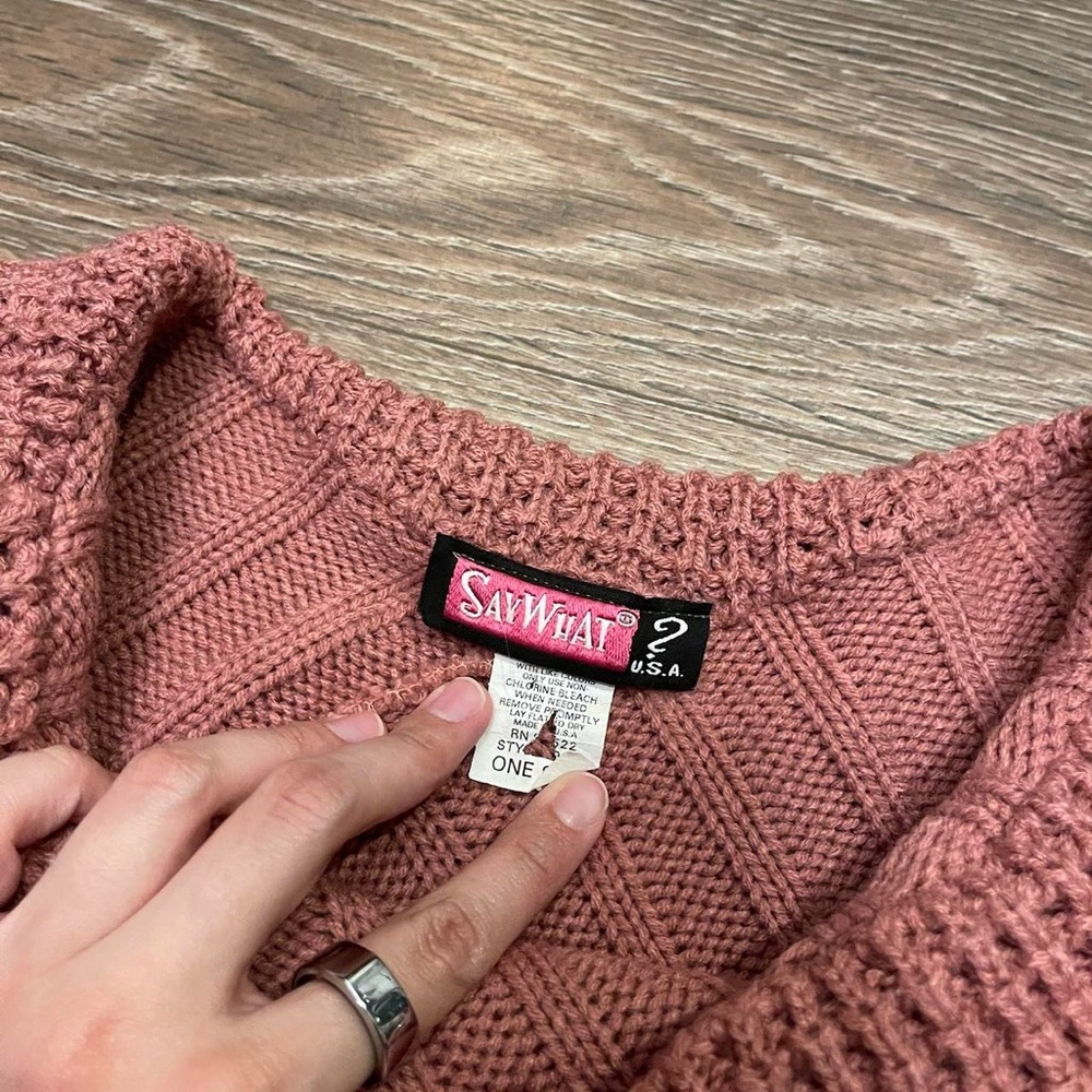 pink poncho - Picture 3 of 3